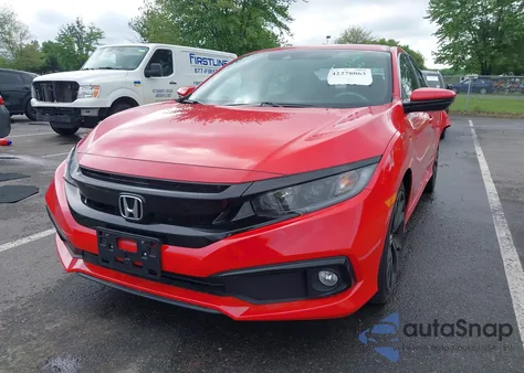 2021 Honda Civic Sport z USA, uszkodzony, nr VIN 2HGFC2F81MH520687